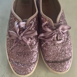 Used Kate Spade Purple Glitter Keds